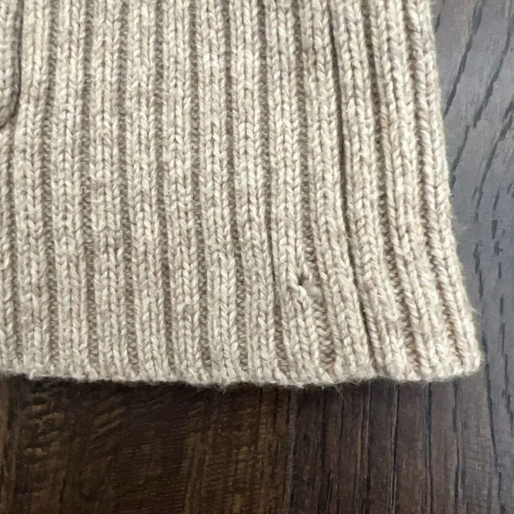 Eddie Bauer Seattle‎ Sweater Womens Med Beige Fair Isle Cardigan Buttons Pocket - Picture 9 of 9